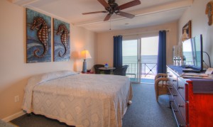 Oceanfront Queen Efficiency Room 28 - Second Floor                  
